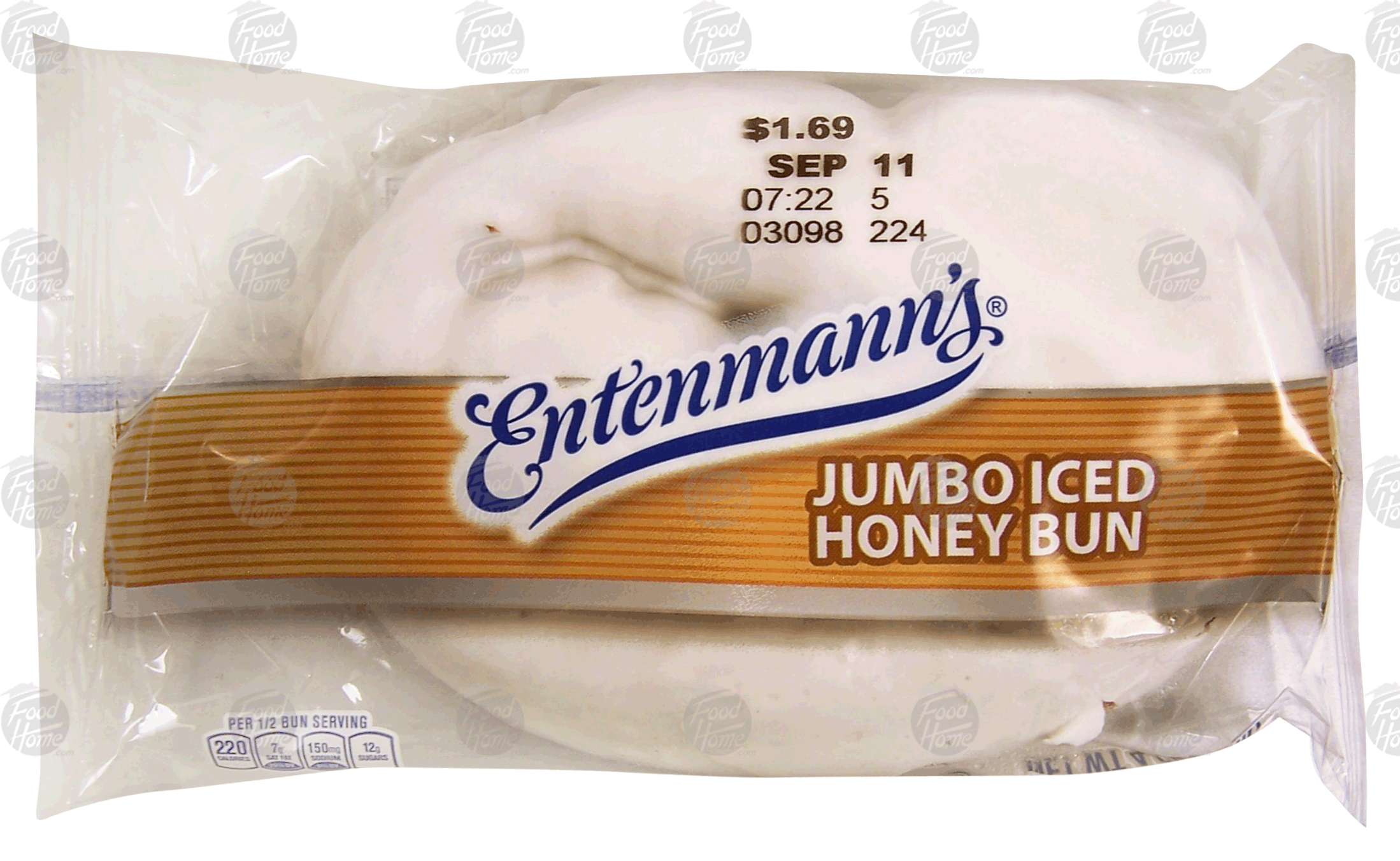 Entenmann's Singles Honey Bun Jumbo Iced Full-Size Picture